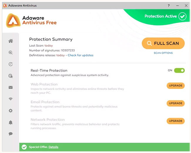 phần mềm diệt virus miễn phí AdAware Free Antivirus
