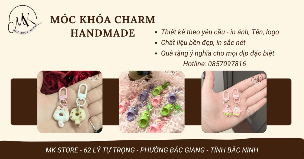 móc khóa charm hadmade