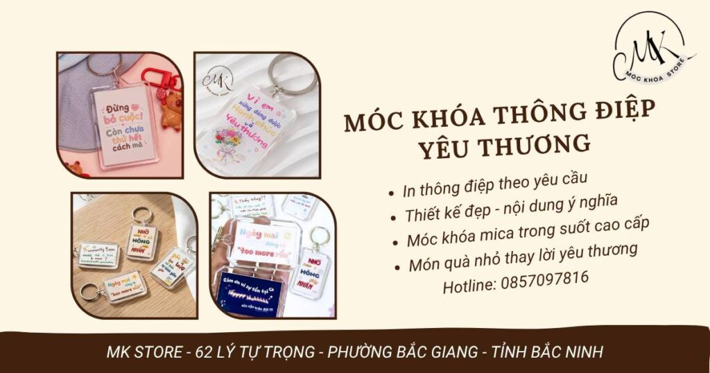 Móc khóa thông điệp