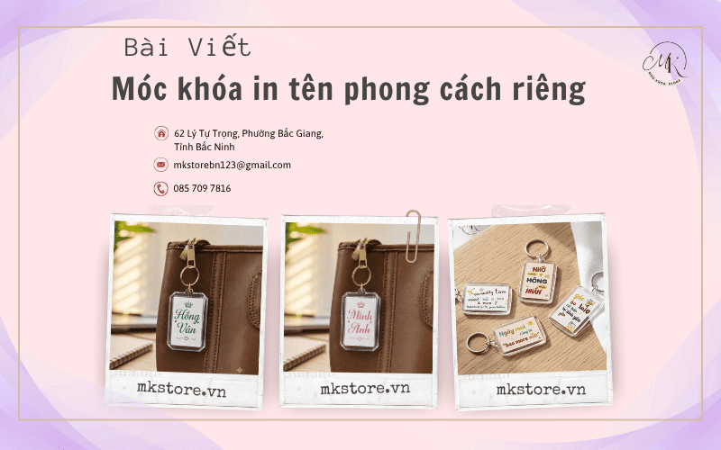 Bìa bài viết Móc khóa in tên phong cách riêng