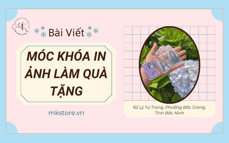 Bìa bài Móc khóa in ảnh làm quà tặng