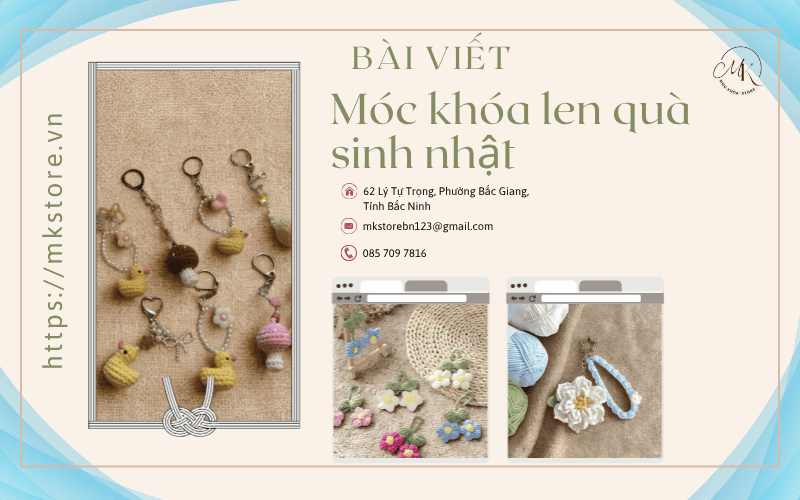 Bìa bài viết Móc khóa len quà sinh nhật