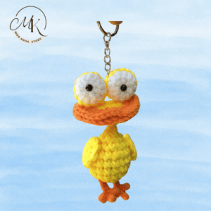 móc khóa len con vịt dễ thương