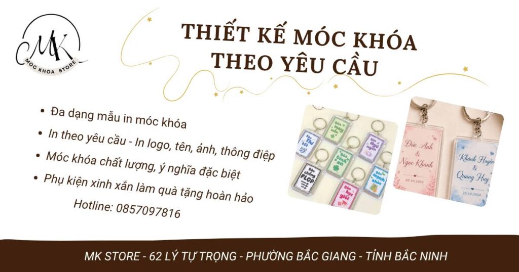 Móc khóa thiết kế theo yêu cầu